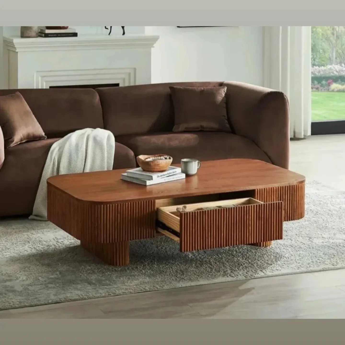 Timeless elegant modern living room with comfortable furniture